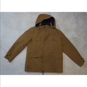 L.L. Bean Men's Hooded Raincoat in Brown